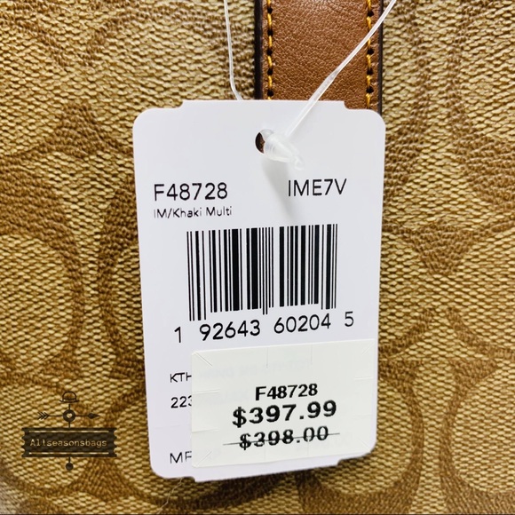 Coach Keith Haring tote signature canvas khaki bag - Picture 5 of 7